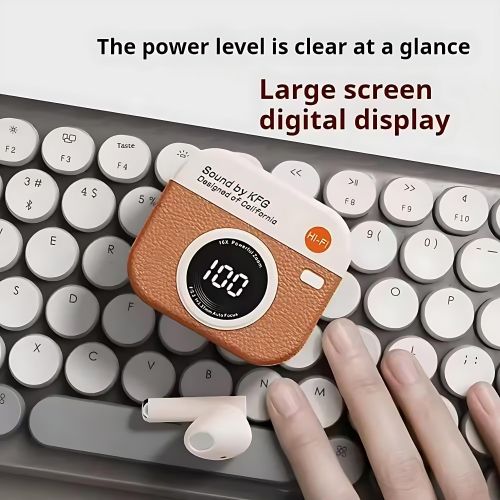 GtyGo Wireless Headphones Bluetooth 5.4 Earphones Sport Earbuds Headset LED Display orange Camera shape Item | Buy GtyGo Wireless Headphones Bluetooth 5.4 Earphones Sport Earbuds Headset LED Display orange Camera shape | SPOP Enterprise Global